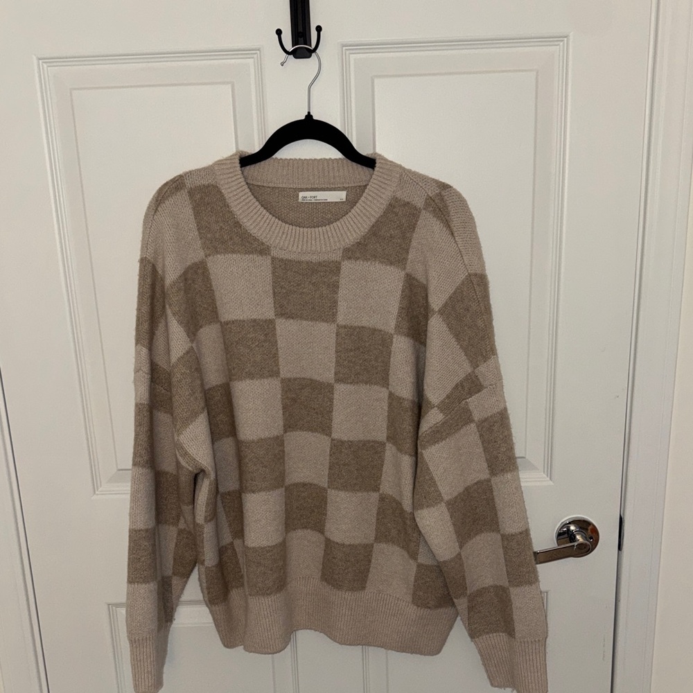 OAK + FORT Beige Knit Sweater